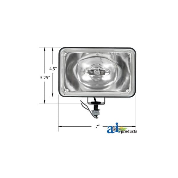 Lamp Assembly, Halogen, Spot 6" x5.3" x8.2"